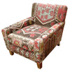 Lewes Fixed Back Chair in Turkish Kilim