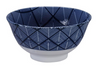 Matsuba criss cross design blue and white bowl from Japan