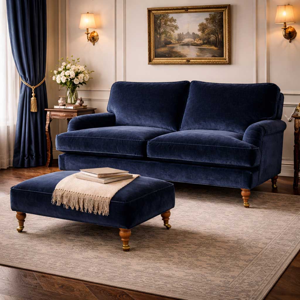 Burnham sofas and chairs in Plush velvet HALF PRICE TO ORDER