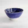Koi design blue and white bowl from Japan
