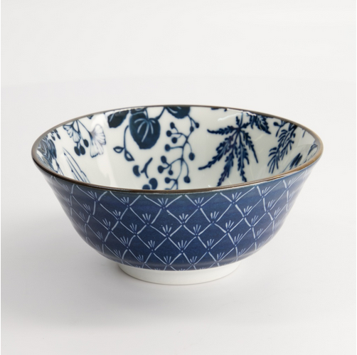 Tancho blue and white bowl from Japan