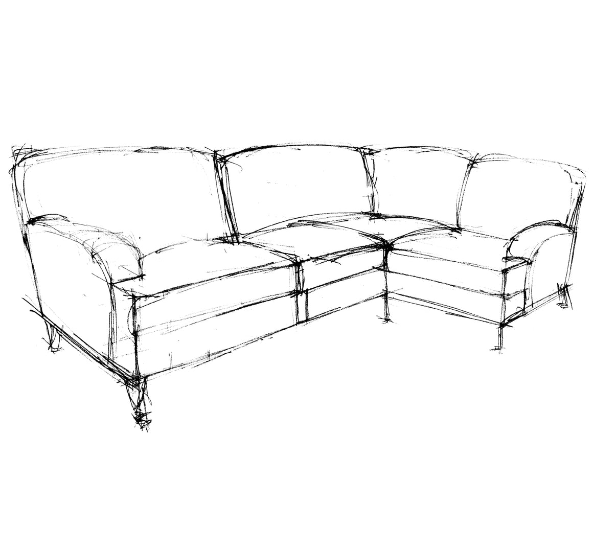 Burnham Cushion Back Corner Sofa