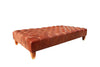 Buttoned 'Footster' Footstool in Leather