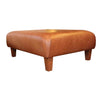 Footster Footstool in Tan leather
