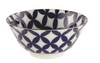 Shippo petal design blue and white bowl from Japan