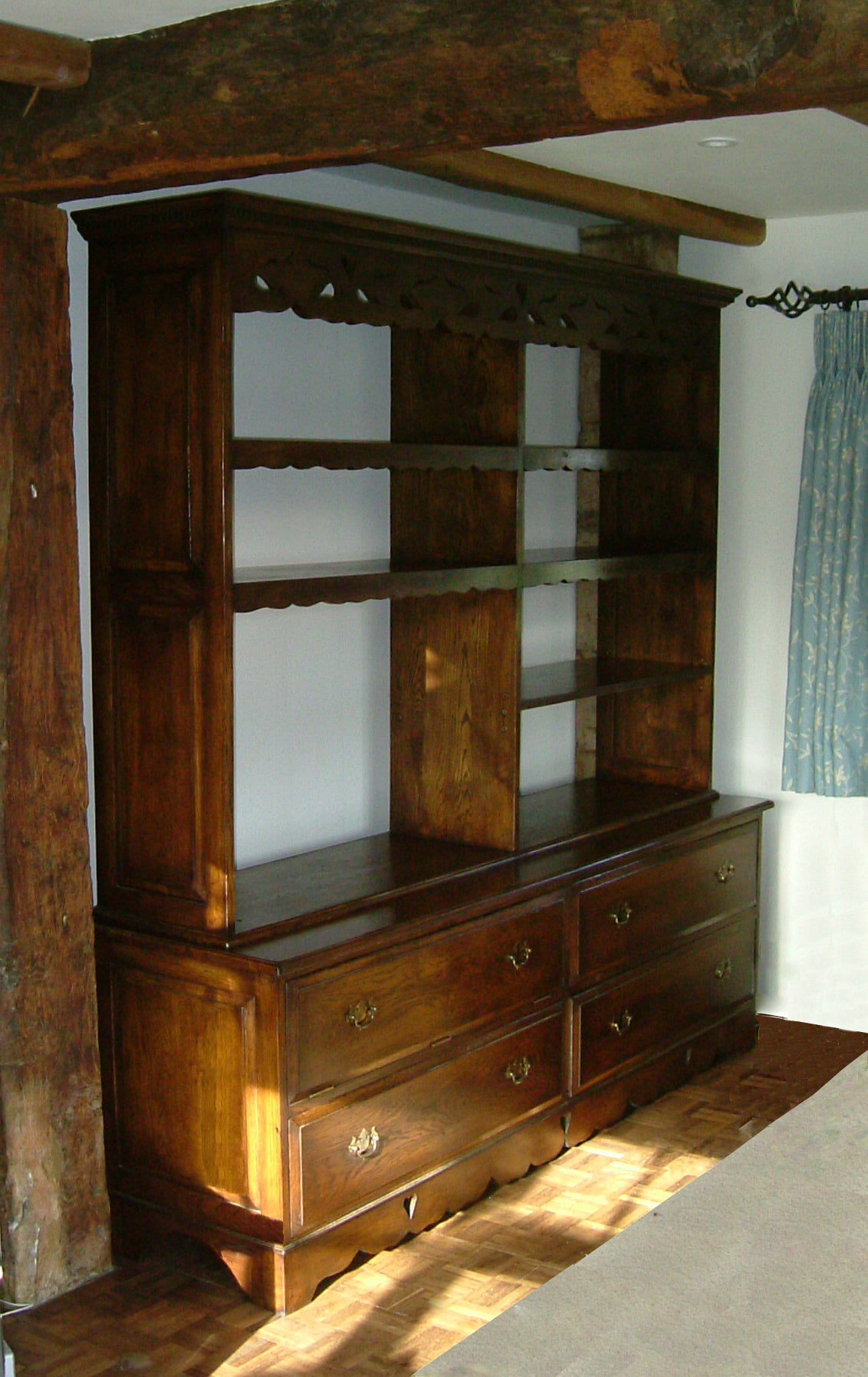 Windsor Handmade Bespoke English Oak Dresser and Rack