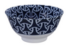 Musubi knot design blue and white bowl from Japan